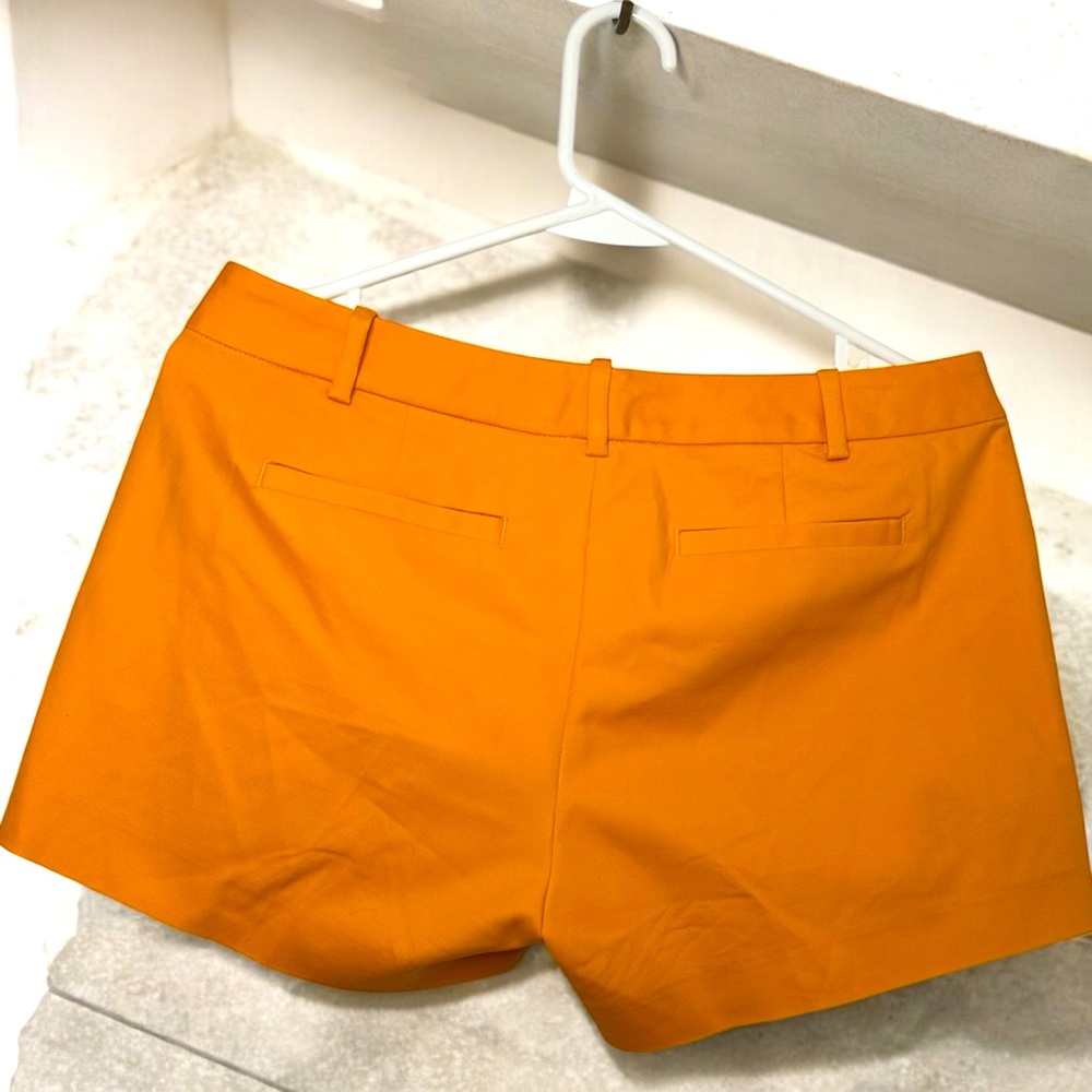 Michael Kors 🩳 Sz 4 Orange High Waist Tailored Shorts EUC - Picture 4 of 6